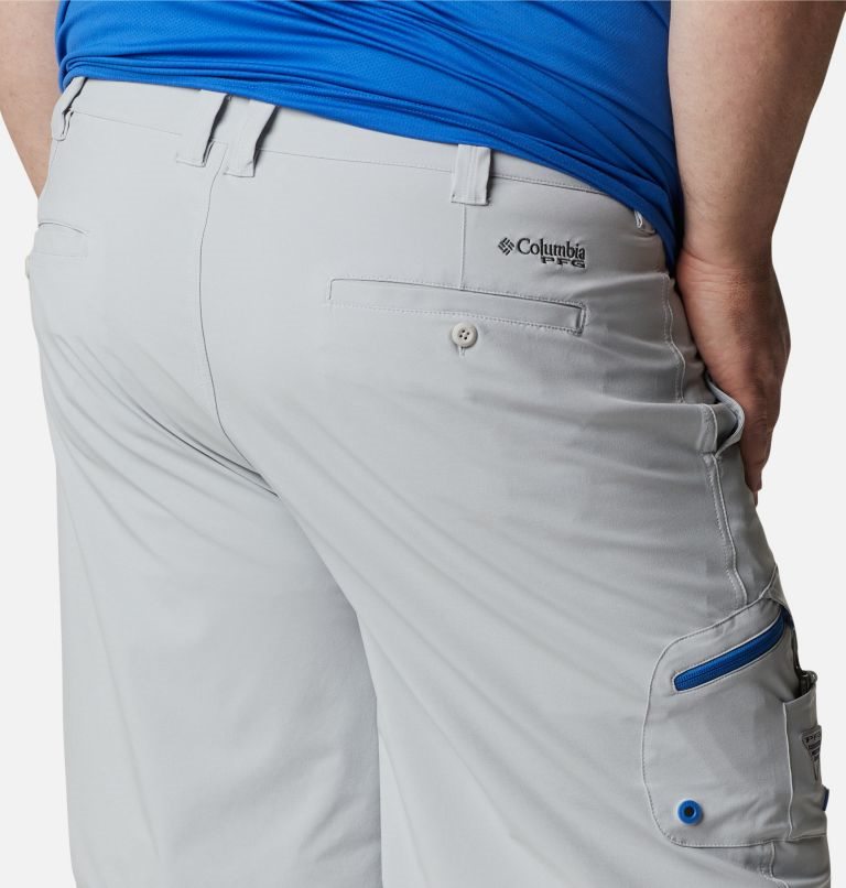 Men's Columbia PFG Terminal Tackle Shorts Light Grey | Plus Size CA-Q4C50